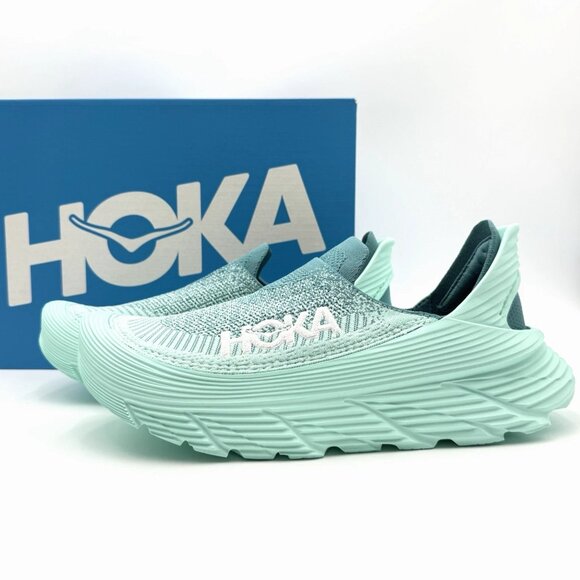 NEW Hoka One One Restore TC Men's 13 Running Shoes Slip On Ocean Mist - Picture 1 of 12